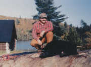 My first archery Black Bear taken
in Canada during the late 1980's