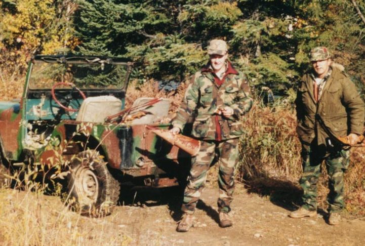 Moose hunting with guide Sean
Sullivan and a friend from The
Pontiac Lodge
Qubec, Canada (Early 90's)