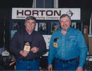 Riley Foster and myself, who are 
both members of the Horton Pro
Staff working at the Pittsburgh
Outdoors Show