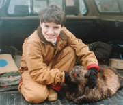 My son Craig Blauser on his first
trapping expedition