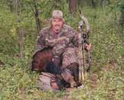 One of my Spring gobblers taken
w/ a Jennings Carbon Extreme
compound bow